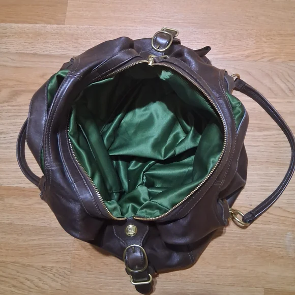 Classic Leather Hobo Bag in Dark Brown - Coach - Picture 5 of 7